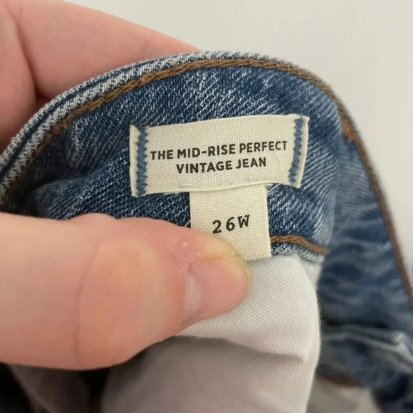 Madewell The Plus Mid Rise Perfect Vintage Jeans in Ainsdale Size 26W - Picture 4 of 8